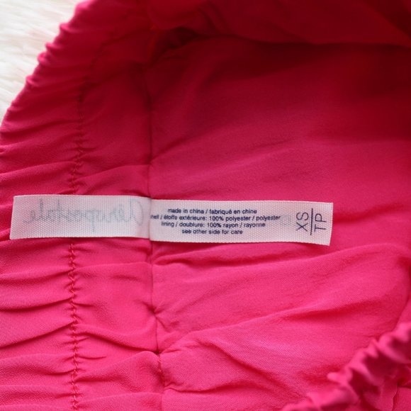 Aeropostale Pink Navy Colorblock Pleated Skirt XS - Picture 6 of 8